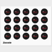 Sticker Rond Citation d'humour sarcastique drôle j'avais du pot (Feuille)
