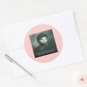 Sticker Rond Citation d'Ida B Wells & Vérité (Enveloppe)