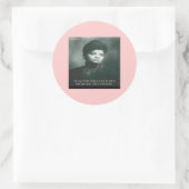 Sticker Rond Citation d'Ida B Wells & Vérité (Sac)