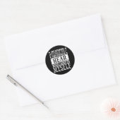 Sticker Rond Citation drôle (Enveloppe)