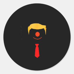 Sticker Rond Citation drôle anti Trump Pas mon président Démocr