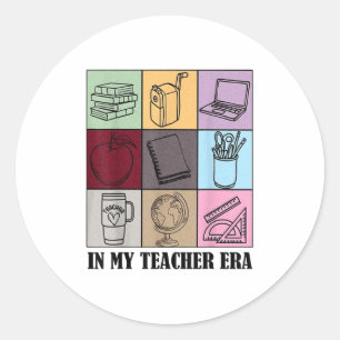 Sticker Rond Citation drôle de nouveau professeur à mon époque