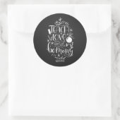 Sticker Rond Citation du professeur de Noël (Sac)