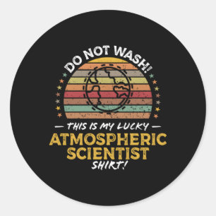 Sticker Rond Citation d'un scientifique de l'atmosphère