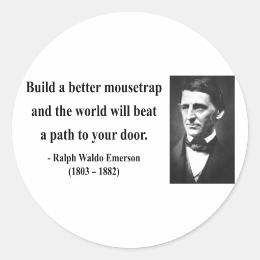 Sticker Rond Citation Emerson 15b (Devant)