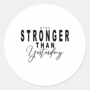 Sticker Rond Citation Fitness Y2k Entraînement Gym Ck Impressio