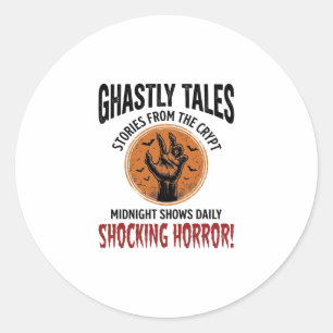 Sticker Rond Citation Halloween Devenir N'importe Quoi Épouvant