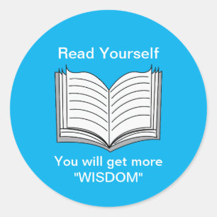 Sticker Rond Citation Inspirante à Lire Vous-Même