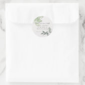 Sticker Rond Citation inspirante et couplet biblique (Sac)