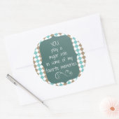 Sticker Rond Citation Merci Memories (Enveloppe)