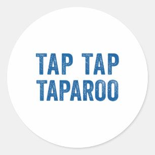 Sticker Rond Citation motivante de hockey Tap Taparoo Hommes Fe