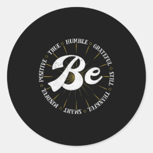 Sticker Rond Citation motivante pour femmes Inspiration Positiv