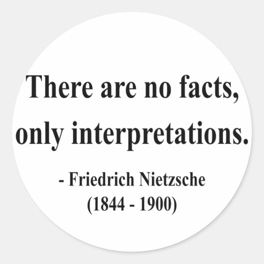 Sticker Rond Citation Nietzsche 9a (Devant)