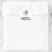 Sticker Rond Citation Par Platon (Sac)