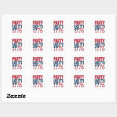 Sticker Rond Citation virale de 1776 (Feuille)