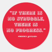 Sticker Rond Citations amusantes de motivation et d'inspiration (Devant)