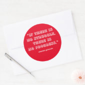 Sticker Rond Citations amusantes de motivation et d'inspiration (Enveloppe)