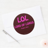 Sticker Rond Citations chrétiennes (Enveloppe)