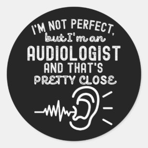 Sticker Rond Citations d'audiologie5, dictons d'audiologie