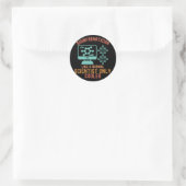 Sticker Rond Citations de bio-informatique1, dictons de bio-inf (Sac)