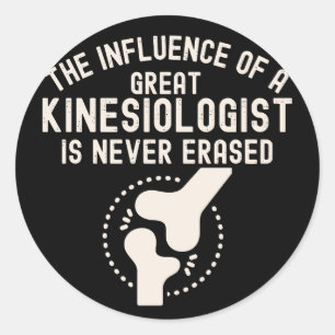 Sticker Rond Citations de kinésiologie, kinésiologie Major2