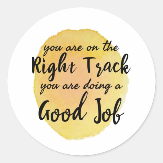 Sticker Rond citations de motivation pour l'autosoin (Devant)