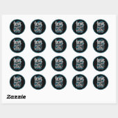 Sticker Rond Citations de soins infirmiers (Feuille)
