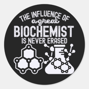 Sticker Rond Citations et dictons de biochimie4