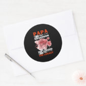 Sticker Rond Citations grand-père | Papa Et Grandson (Enveloppe)