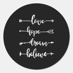 Sticker Rond Citations Inspirationnelles Et Disons Aimer L'Espo