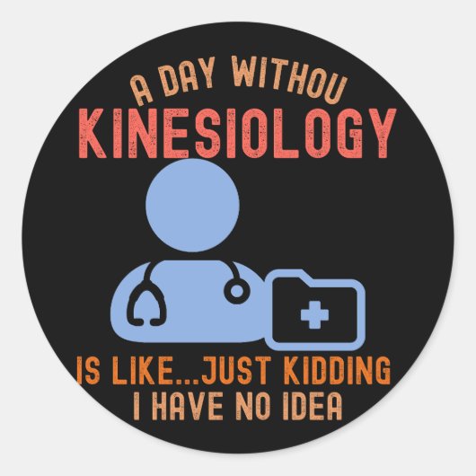 Sticker Rond Citations Kinesiologiste_Kinesiology (Devant)