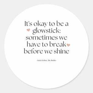 Sticker Rond Citations Motivationnelles Esthétiques De Livres D