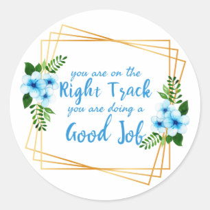 Sticker Rond citations motivationnelles et inspirantes pour le