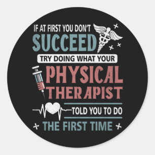 Sticker Rond Citer Motivationnelle Physiothérapeute Patients Fi