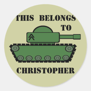 Sticker Rond Citerne militaire