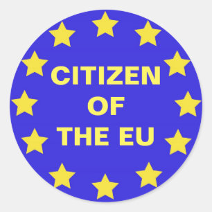 Sticker Rond Citoyen de l'UE - Brexit