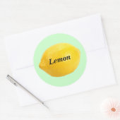 Sticker Rond Citron (Enveloppe)