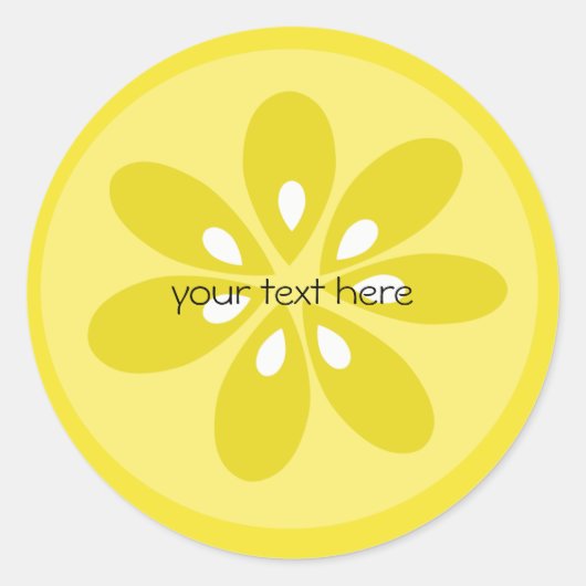 Sticker Rond Citron (Devant)