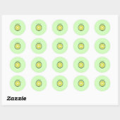 Sticker Rond Citron (Feuille)