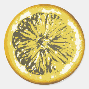 Sticker Rond Citron