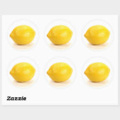 Sticker Rond Citron (Feuille)