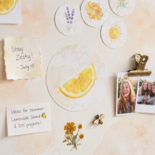 Sticker Rond Citron