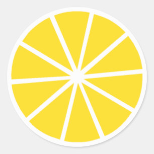 Sticker Rond Citron