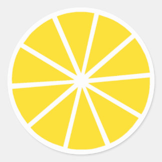 Sticker Rond Citron