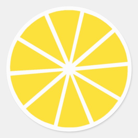 Sticker Rond Citron (Devant)
