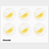 Sticker Rond Citron (Feuille)