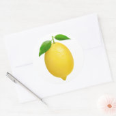 Sticker Rond Citron (Enveloppe)