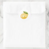 Sticker Rond Citron 1er anniversaire (Sac)