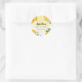 Sticker Rond Citron Baby shower Favoriser (Sac)