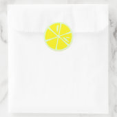 Sticker Rond Citron collant (Sac)